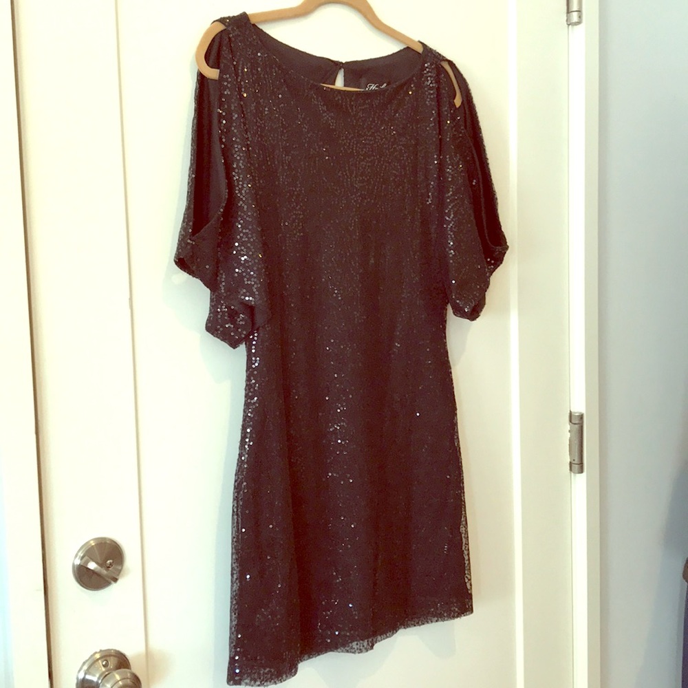 Black sequin dress!